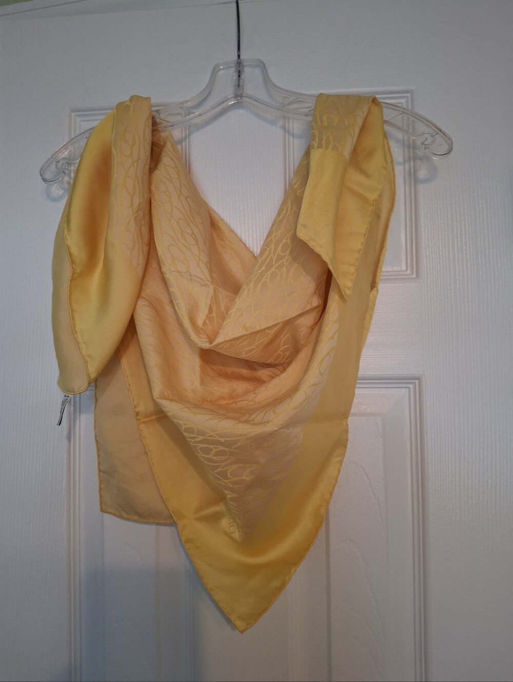 Mantero Yellow Silk Scarf